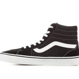 NEW Vans Men's Black and White Skate Sneakers